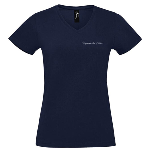 Remember The Future Women's V-Neck T-shirt French Navy